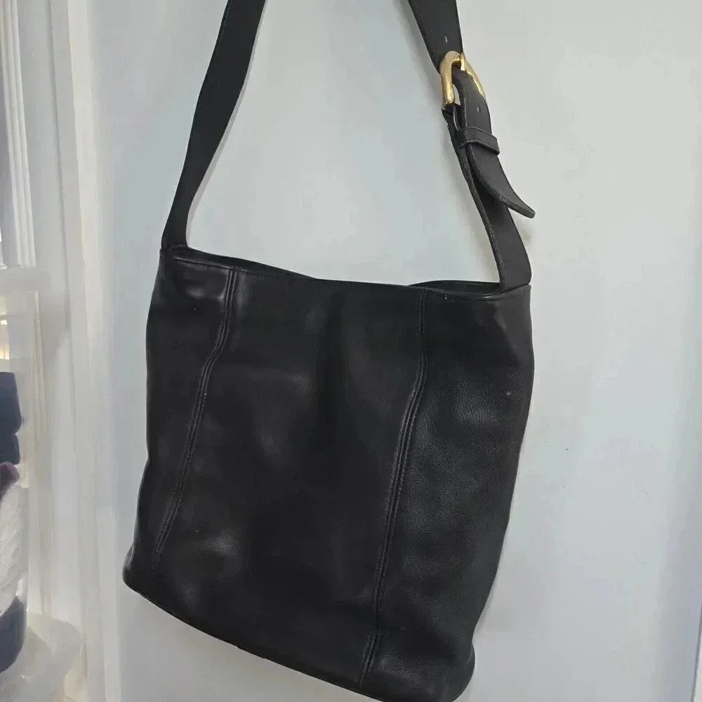 Coach Vintage - Soho Erickson Bucket Bag 4169, Black‎ - United States 1990s - Picture 3 of 11